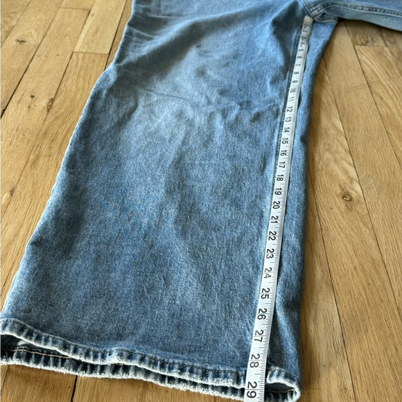 Edgely Curvy High Rise Relaxed Boyfriend Wide Leg Jean - Short - Picture 12 of 12